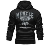 Gasoline Bandit Herren Kapuzen-Pullover-Hoodie für US-Car Ford Mustang Fahrer und Fans - Original Ford Lizenz