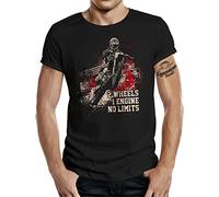 GASOLINE BANDIT Original Biker Cross Offroad T-Shirt: No Limits