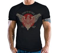 Gasoline Bandit Original Biker Racer Herren T-Shirt: Born to be Free