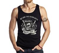 Gasoline Bandit Original Hot Rod Biker Tank-Top: Rockabilly, we Are The Good Guys-L