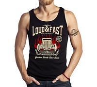 Gasoline Bandit Rockabilly Hot-Rod Tank-Top: Loud and Fast