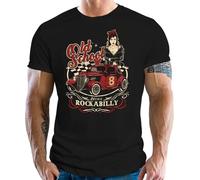 GASOLINE BANDIT T-Shirt original Biker Racer Rockabilly Hot-Rod Design: Old School Rock L