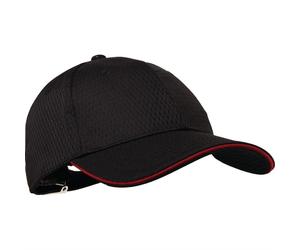 Gastronoble Baseballcap Chef Works Cool Vent schwarz rot - one size Polyester A945