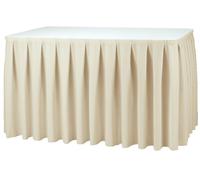 Gastronoble Skirting mit Kellerfalten ecru