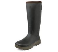 Gateway1 Gummistiefel Sportsman II 18' 4mm Khaki (Größe: 7), verstellbarer Zwickel für jede Wadengröße
