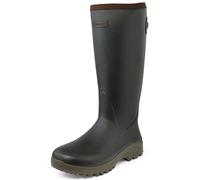 Gateway1 Gummistiefel Sportsman II 18' 4mm Khaki (Größe: 12), verstellbarer Zwickel für jede Wadengröße