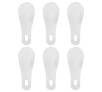 GATHINESS 6 Stück Schuhlöffel 10cm aus Edelstahl, Silberner Schuhheber | 1, 0 Mm Stärke, Handliches Format, für Menschen mit Rückenproblemen und Schwangere