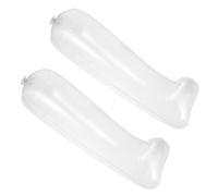 GATHINESS Aufblasbarer Stiefelspanner Stiefelform Einsätze aus Kunststoff 30cm Transparent für Kniehohe Stiefel und Boots zur Aufbewahrung im Schrank und Reisen
