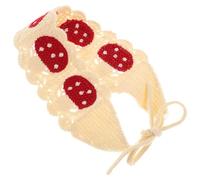 GATHINESS Handgehäkeltes Haarband für Damen mit Pilzform aus Wollgarn Bequemes Retro Stirnband Modisches Strickbandana für Alltag und Festival