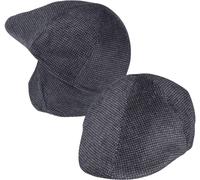 Gatsby Cap gemustert mit Ohrenschützer schwarz, 60