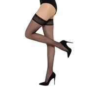 GATTA Michelle 04 Strümpfe - 8 DEN - sinnliche selbsttragende Strümpfe, ohne ausgeprägten Zehenteil, schlank machend, optisch das Bein verlängernd, elegant, dezent, mit Silikonband, sehr feminin (3-4)