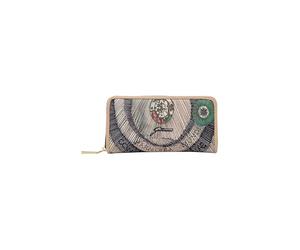 Gattinoni Damen Geldbörse mit Reißverschluss Nylon BIGMX8094WIL, beige, Taglia Unica, Zippered