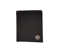 Gattinoni Roma Kartenhalter schwarz mit Münzhalter auf der Rückseite für Herren, Schwarz , Taglia Unica