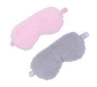 Gatuida 2stücke Schlafmaske Aus Plüsch Augenmaske Waschbar Für Erwachsene Und Schlafaugenabdeckung Augenklappe Mit Gummiband Für Reisen Camping Flugzeug Auto