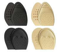 Gatuida 4 Paare Selbstklebende Antirutsch Schuhsohlen Polster Komfortable Gel Half Insoles Atmungsaktive Vorfußkissen Zuschneidbar Puffernd und Schuhgrößenanpassend Für Damen und Herren