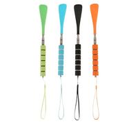 Gatuida 4er-Set Schuhanzieher aus Metall mit langem Griff für Senioren - Teleskop-Schuhlöffel aus Edelstahl, Anziehhilfe für Männer, Frauen und ältere Menschen auf Reisen