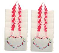 Gatuida 50stücke Bunte Einkaufstaschen Mit Griff Wiederverwendbare Haushalts Und Geschenktüten Für Partys Outdoor-picknicks Und Strapazierfähig Und Leicht Für Jedes Event