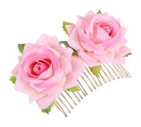 Gatuida Blumen Haarkamm für Damen Hochzeit Feier Schmuck mit Blumenmuster Elegante Damenkopfschmuck für Frisuren und Outfits
