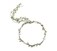 Gatuida Blumenkranz für Frauen Weißer Boho Haarreif mit Künstlichen Frühlingsblumen und Hanfschnur Handgefertigter Braut und Festival Kopfschmuck für Urlaub Hochzeit und Fotoshooting