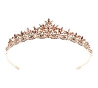 Gatuida Eleganter Braut Haarschmuck aus Legierung mit Kristallblättern Einfach Anzulegen Hochzeits Haarband für Party und Brautfrisur Zufälliger Stil