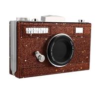 Gatuida Kamera Umhängetasche aus Pu in Kaffee, Schlichte Form, Moderat | Breiter Schulterriemen, Einfache Optik, Stylischer Look, Handliche Größe, für Alltag und Reisen, Braun