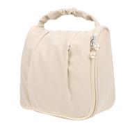 Gatuida Kosmetiktasche mit Henkel Reise-Make-up-Tasche Große Kosmetiktasche mit Perlenreißverschluss Kulturbeutel für Toilettenartikel und Kosmetik
