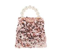 Gatuida Pailletten Umhängetasche Kinder Klein Robust mit Perlmuttgriff Mädchen Schultertasche Vielseitig für Alltag und Party