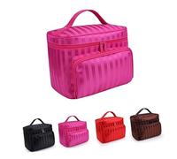 Gatuida Reise Kosmetiktasche Großes Fassungsvermögen Wasserfeste Make Up Tasche mit Reißverschluss Make Up Organizer für Damen Kompakt für Reisen Nylongewebe