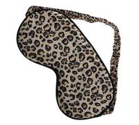 Gatuida Schlafmaske Aus Seide Mit Leopardenmuster Und Verstellbarem Kopfband Weiche Augenmaske Zum Schlafen Lichtblockierende Augenabdeckung Für Erholsame Nachtruhe