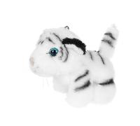 Gatuida Weißer Tiger Plüschanhänger Schlüsselanhänger DIY Taschenanhänger Für Rucksack Handtasche Niedliche Tigerpuppe Zum Basteln Vielseitige Dekoration Geschenkidee