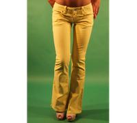 Gaudì Gelbe Damenjeans mit Bell Bottom Design - Größe: 26