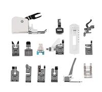 Gavigain Singer obertransportfuß Nähnähfuß 15-teilig Professionelles Nähnähfuß-Set Ultimative Nähnähfuß-Kollektion Unverzichtbares Nähnähfuß-Set Nähmaschinen-Zubehör-Set