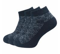 Sneaker Socken Dick & Warm | Merinowolle, Perfekte Passform | Damen (3 Paar) - Blau / 35 - 38
