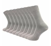 Hochwertige Socken 80% Baumwolle Damen & Herren (9 Paar) - Grau / 39 - 42