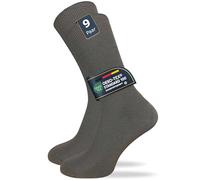 Venensocken ohne Gummi & ohne Naht | Ohne einschneidenden Abschlussbund | Damen & Herren (9 Paar) - Dunkelgrau / 39 - 42