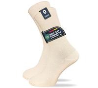 Venensocken ohne Gummi & ohne Naht | Ohne einschneidenden Abschlussbund | Damen & Herren (9 Paar) - Beige / 47 - 50