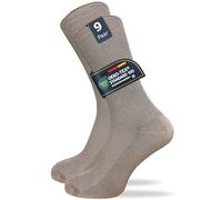 Venensocken ohne Gummi & ohne Naht | Ohne einschneidenden Abschlussbund | Damen & Herren (9 Paar) - Grau / 47 - 50