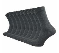 Venensocken ohne Gummi & ohne Naht | Extra weiter Komfortbund | Herren (9 Paar) - Grau Melange / 47 - 50