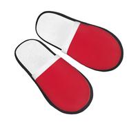 GaxfjRu Flagge von Monaco Plüsch Winter Hausschuhe für den Innenbereich, weiche warme Hausschuhe für Gäste und Wohnkomfort Unisex