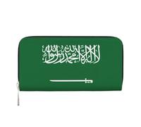 GaxfjRu Kleine Geldbörse aus Leder für Damen, Motiv: Flagge von Saudi-Arabien, Kreditkartenetui für Damen