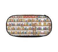 GaxfjRu Lustiges Bücherregal-Sammel- und Leiteraufdruck, großes Fassungsvermögen, Federmäppchen, Tasche, Tasche, Zuhause, Uni, Büro, Organizer für Erwachsene, Studenten