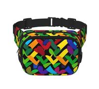 Gay Pride Regenbogen-Gürteltasche, klein, modisch, Umhängetasche, leicht, für Damen und Herren, Laufen, Workout, Wandern, Reisen