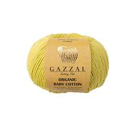 Gazzal 50g Organic Baby Cotton weiche Babywolle Stricken 100% Baumwolle Bio 115m/50g Wolle türkische Wolle (426)