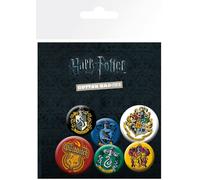 GB eye Harry Potter Crests Badge Pack (4 x 25mm + 2 x 32mm)