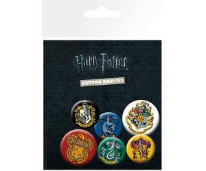 GB eye Harry Potter Crests Badge Pack (4 x 25mm + 2 x 32mm)