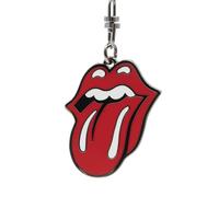 GB Eye - The Rolling Stones Schlüsselanhänger Logo, rot, H. 5,3 cm x L. 2,3 cm