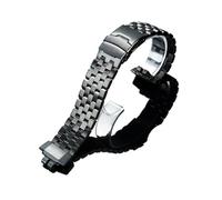 GBD200 Big Wrist Extended Edelstahlarmband, kompatibel mit Casio GBD-200-1PR GBD-200SM Metallarmband schwarzen Adapterbändern