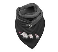 GBEN Damen Schal Baumwolle Dreieckstuch Frauen Warm Winterschal Herbstschal Dreieck Schal Halstuch Scarf Kuschelige Halswärmer Wollschal Strick-Pullover Umhängetuch Schlauchschal (TB-A, One Size)