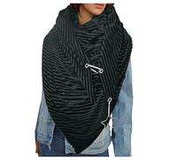 GBEN Damen XXL Strick Dreieck Schal großen Schals Halstuch Frauen Winterschal Herbstschal Poncho Lauschig Strickschal Einfarbig Wrap Schal Lange Stola Damenschal (SA-Green, One Size)