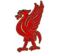 GBJUK Bestickter Aufnäher zum Aufnähen oder Aufbügeln, Motiv: Liverpool Red Liverbird, Abzeichen für Kleidung und Taschen, 7,5 cm x 5 cm